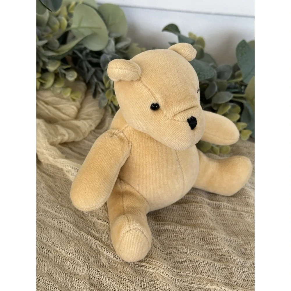 Vintage Disney Classic Pooh‎ Winnie Stuffed Animal Plush Gund Small Rattle Toy